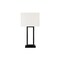 Monarch Specialties Lighting, 28"H, Table Lamp, Usb Port Included, Black Metal, Ivory / Cream Shade I 9950 - alternate 1