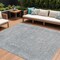 Homeroots 9' X 12' Silver And Beige Abstract Washable Indoor Outdoor Area Rug 616032 - alternate 1