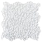 Apollo Tile White 11.2 in x 11.2 in Glass Glossy, Matte Floor and Wall Mosaic Tile 4.36 sqft/case, 5PK APLGEM882A - alternate 1