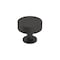 Amerock Radius 1-1/4 in 32 mm Diameter Matte Black Cabinet Knob BP36864FB - alternate 1