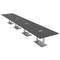Skutchi Designs Rectangle Conference Table With Power, 48 in W, 240 in L, Grey HAR-REC-48X240-DOU-WA7949-ESIL - alternate 1