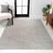 Jonathan Y Hallie High-Low Minimalist Curve Geometric Gray/Ivory 4 ft. x 6 ft. Indoor/Outdoor Area Rug SCN100A-4 - alternate 4