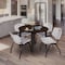 Regency Round Kahlo Breakroom Table W/ 4 M Stack Chairs, 48 in W, 48 in L, Neo Walnut TPL48RNDNWBK47GY - alternate 3