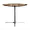 Flash Furniture Commercial All-Weather 36" Round Natural HPL Tabletop-Silver X Base ST-RD36-NAT-T3030S-GG - alternate 7