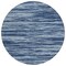 Homeroots 8' Blue And Navy Blue Round Abstract Washable Indoor Outdoor Area Rug 613081 - alternate 4