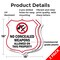 Signmission Concealed Carry Shield Sign No Concealed, 18 inch X 18 inch, Plastic Sign, 2PK SHI-P-2PACK-18-372 - alternate 5