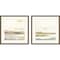 Homeroots Set Of Two Slate Horizon II Gray Framed Print Wall Art, 2PK 525655 - alternate 1