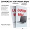 Signmission Laptop Sale, Plastic Signs Only 24 Inch x 36 Inch, Corrugated Plastic, 2PK CSB-2436-2PACK-Laptop Sale - alternate 2