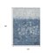 Homeroots 10' X 14' Navy Blue And Silver Abstract Washable Indoor Outdoor Area Rug 632082 - alternate 5