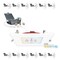 Nuwatt 4 Inch 2 Hour Square Fire Rated Recessed Lighting, Slim Wafer LED Lights 2700K-5000K, 900LM, 12PK NW-P-SQDL-4-12W-5CT-FR-WH-12P - alternate 1