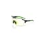 Jackson Safety Maxview+, Safety Glasses, Anti-Fog & Anti-Scratch, Amber Lens, Black/Green Frame, Half-Frame 60002 - alternate 1