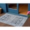 Homeroots 3' X 5' Blue And Denim Blue Aztec Washable Indoor Outdoor Area Rug 616592 - alternate 1
