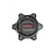 Warn Wheel Center Cap Closed Style Black Plastic Bolt On for Moonsault Diamond Cutter Wheels 104483 - alternate 2
