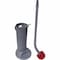 Unger 5 in W Toilet Brush with Caddy, 24 in L Handle, 2 in L Brush, Red, Plastic, 26 in L Overall BBWHR - alternate 1
