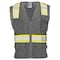 Dome75 DYNAMIC Enhanced Visibility Identification HiVis Contrast Mesh Safety Vest DV2183 - alternate 1