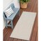 Homeroots 6' Ivory And Silver Geometric Indoor Outdoor Runner Rug 553024 - alternate 4