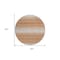 Homeroots 8' Copper And Beige Round Abstract Washable Indoor Outdoor Area Rug 599948 - alternate 4