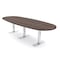 Skutchi Designs 12 Person Conference Table With Power Unit | 12' Boval Table | Harmony Series HAR-BOVL-48X144-T-H3041-NA - alternate 1
