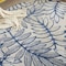 Homeroots 5' Navy Blue And Ivory Round Botanical Leaves Indoor Outdoor Area Rug 546653 - alternate 3