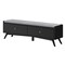 Homeroots 59" Gray and Black Fabric Upholstered Storage Bench with Drawers 523986 - alternate 10