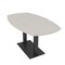 Skutchi Designs Arc Boat Conference Table, 36 in W, 72 in L, Ivory HAR-ABOT-36X72-DOU.BK-K458 - alternate 1