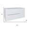 Homeroots 40" White Wood Floating Bathroom Vanity With White Sink And Two Drawers 624122 - alternate 2