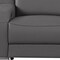 Homeroots 76in Dark Gray and Silver Italian Leather Power Reclining Loveseat 633749 - alternate 4