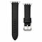 Elegani Leather Band Compatible with Apple Watch 46mm, Black, Silver, Black, Yellow Gold, Rose Gold Buckle LSCHPAM-BLK-46 - alternate 1
