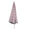 Picnic Time Family Of Brands 5.5 Ft. Portable Beach Umbrella, Vibe Collection - Navy Blue, Orange, & Gray Pattern 822-00-325-000-0 - alternate 4