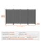 Vevor Room Divider 4 Panels Fabric Room Privacy Screen for Office Bedroom Grey PFFSTGSH08 - alternate 4