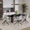 Leisuremod Markley Modern Leather Swival Dining Chair With Metal Legs in Light Grey MSCBL-18-LGR - alternate 6