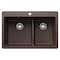Blanco Liven 1-3/4 Low Divide Dual Mount, Caf 443215 - alternate 1