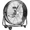 Edendirect 24 in. 2 fan speeds Drum Fan in Black with Adjustable Tilt and Rolling Casters ZRW5512P468528 - alternate 1