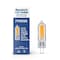 Bulbrite LED Filament, 1.8 Watt Dimmable T5 Light Bulb, Clear Glass Finish, G4 Base, 3000K, 140 Lumens, 4PK 862038 - alternate 7