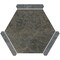 Apollo Tile Aureole 8.66 in. x 9.84 in. Matte Burnt Umber Brown and Gray Porcelain Hexagon Wall and Floor Tile (8.07 sq ft/case) - 18 Sheets ENC88SLTOXDA - alternate 1
