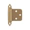 Amerock Variable Overlay Self Closing Face Mount Champagne Bronze Cabinet Hinge, 1 Pair BPR3429CZ - alternate 1