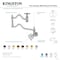 Kingston Brass Wall Mount Pot Filler Faucet, Brushed Brass KS2107RX - alternate 2