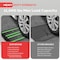 Pyle 8 ft. Rubber Curb Ramp Set, Heavy Duty Non-Slip Threshold Ramps for Driveways, Garages, 2PK PCRMP4DG - alternate 2