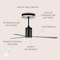 Jonathan Y Levi 52" 1-Light Contemporary Minimalist 6-Speed Iron Height Adjustable Integrated LED Ceiling Fan w JYL9722A - alternate 9