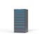 Strong Hold 10 drawer cabinet - (2x 2ft, 3x 3ft, 3x 5ft, 1x 7ft, 1x 9ft) - Blue accents - Keyed Alike S3060-PPAAS-1001FS - alternate 3