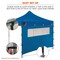 Ergodyne Blue Pop-Up Tent Mesh Window Sidewall - 10ft x 10ft 6195 - alternate 4