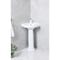 Kingston Brass 22" Ceramic Pedestal Sink, Single Hole, Glossy White VPB2210 - alternate 3
