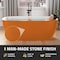 Anzzi Piete Series 32in W x 68in D x 25in H Orange Freestanding Bathtub MN6732OGS - alternate 6