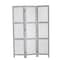 Homeroots 67" Gray Folding Three Panel Screen Room Divider 274877 - alternate 1
