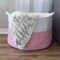 Home-Complete Extra-Large Basket Cotton Rope Basket with Handles for Organizing, Laundry, and Blanket, Pink ST-HOME1-PNK - alternate 4
