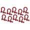 Mytee Products 5/16in 0.75 Tons Anchor Shackle Forged Carbon Steel & Alloy Screw Pin, 10PK SHACKLE-ANCHOR-SP-516x10 - alternate 1