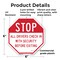 Signmission Stop All Drivers Check in With Secu, 6 Inch X 6 Inch, Plastic Sign OC-P-6-242 - alternate 4
