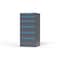 Strong Hold 6 drawer cabinet - (1x 5ft, 1x 7ft, 4x 9ft) - Blue accents - Keyed Different S3060-PPDAS-0601FS - alternate 3