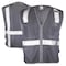 Dome75 Hi-Vis Safety Vest SM/MD Class Non-ANSI/Enhanced Visibility , Zipper 2 Pockets, 1 Mic Tab DV1281 - alternate 1
