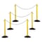 Us Weight ChainBoss Outdoor/Indoor Stanchion with 10 ft of Black Plastic Chain - Fillable Base, 6PK U2204PK6 - alternate 1